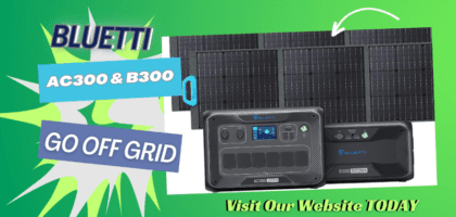 Bluetti AC300 &B300 Solar Power Generator and Bluetti Solar Panels