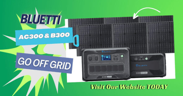 Bluetti AC300 &B300 Solar Power Generator and Bluetti Solar Panels